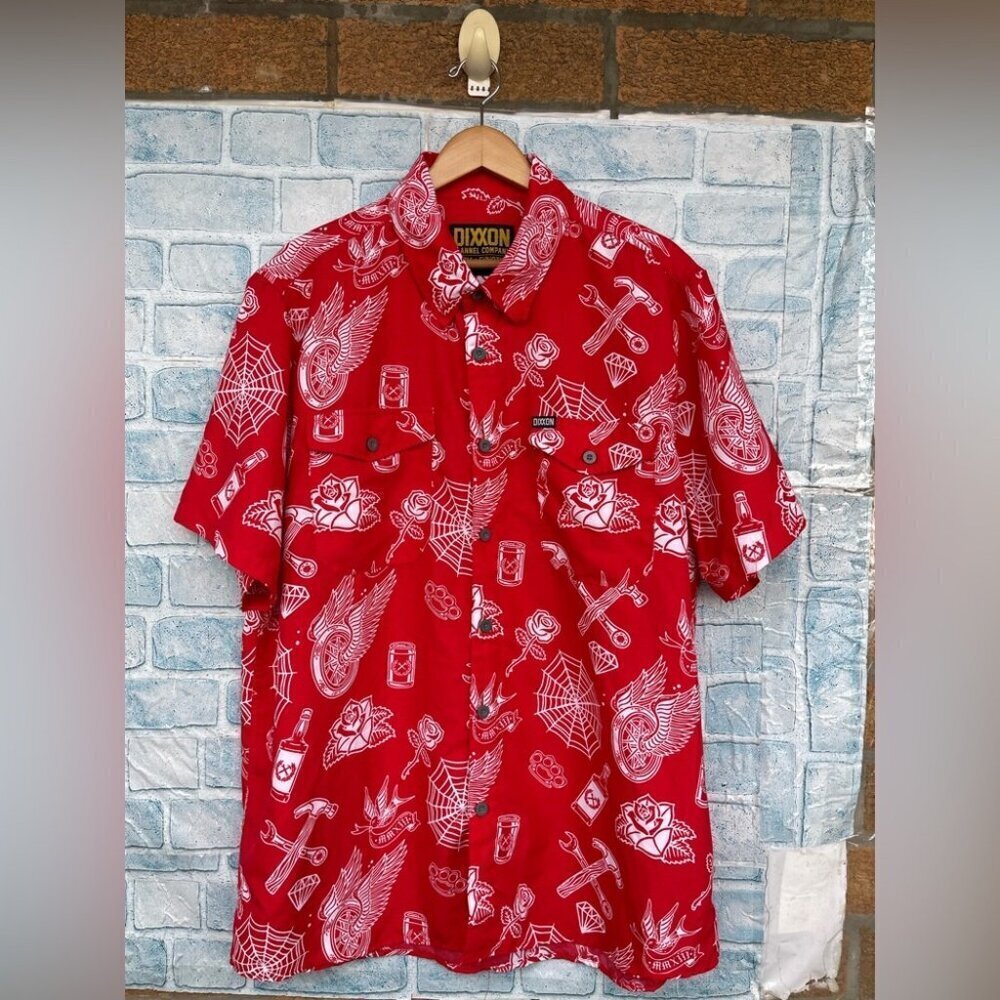 DIXXON Red Graphic Men's Shirt 2XL